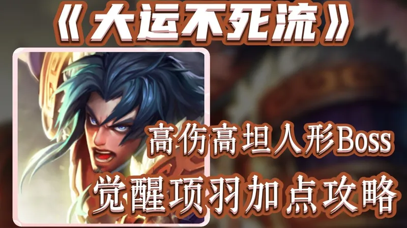 大运不死流，终极觉醒项羽加点攻略