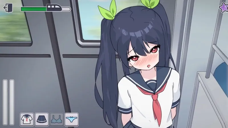 「SLG/互动」通勤電車、盗撮される少女~部分内容