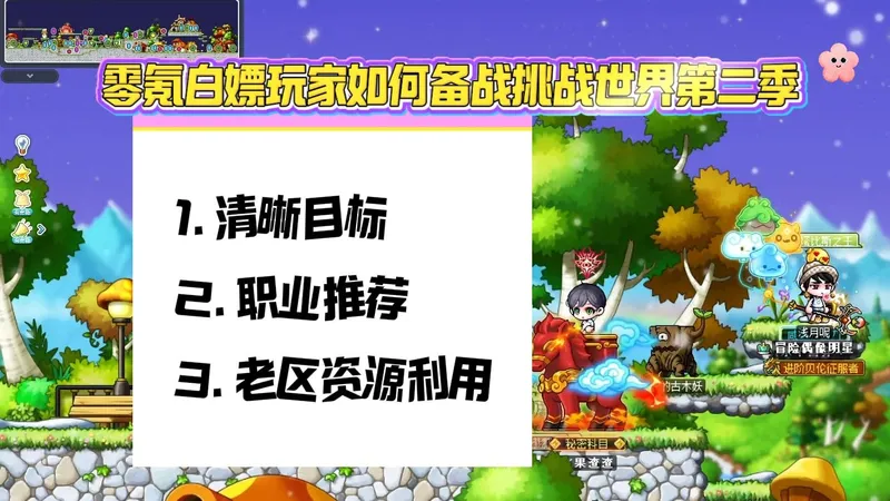 冒险岛：零氪白嫖玩家如何备战挑战世界第二季？