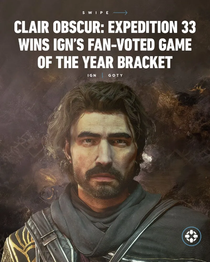 《光与影:33号远征队》荣获IGN玩家年度最佳