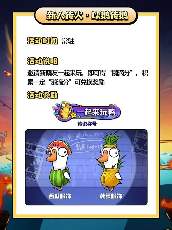 《鹅鸭杀手游》开服活动全解析