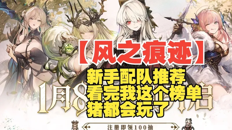 【风之痕迹】新手配队推荐 看完我这个榜单 猪都会玩了