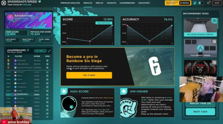 《Splitgate》95岁神枪手祖母惊人瞄准天赋