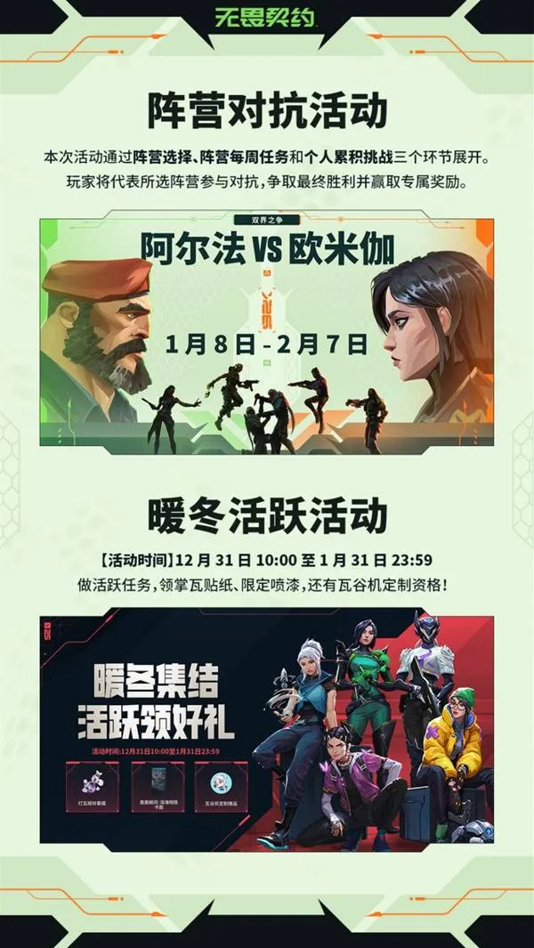 《无畏契约》1月8日更新