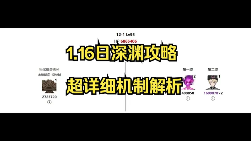 1.16日深渊超详细机制解析，队伍推荐！