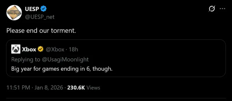 《上古卷轴6》或亮相Xbox直面会