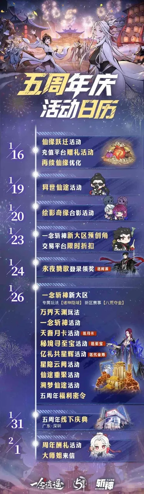 《一念逍遥》五周年版本一览