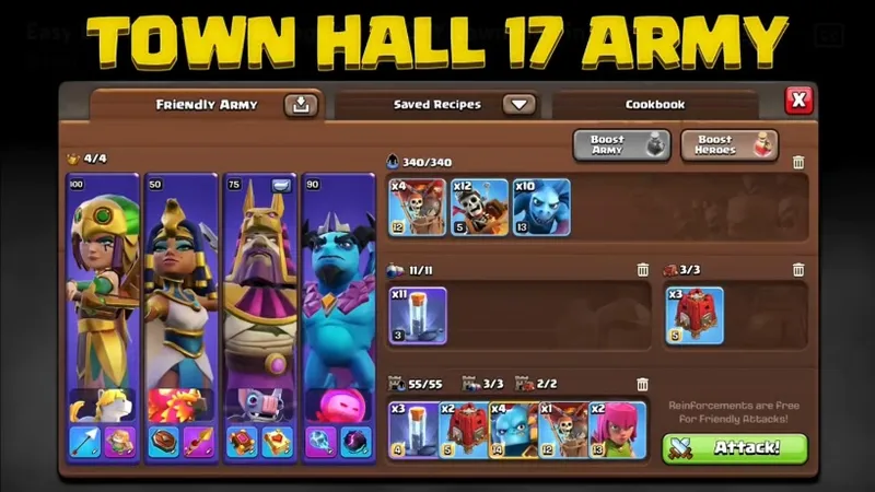 部落冲突17,18笨最简单强大的流派攻略（熟肉）