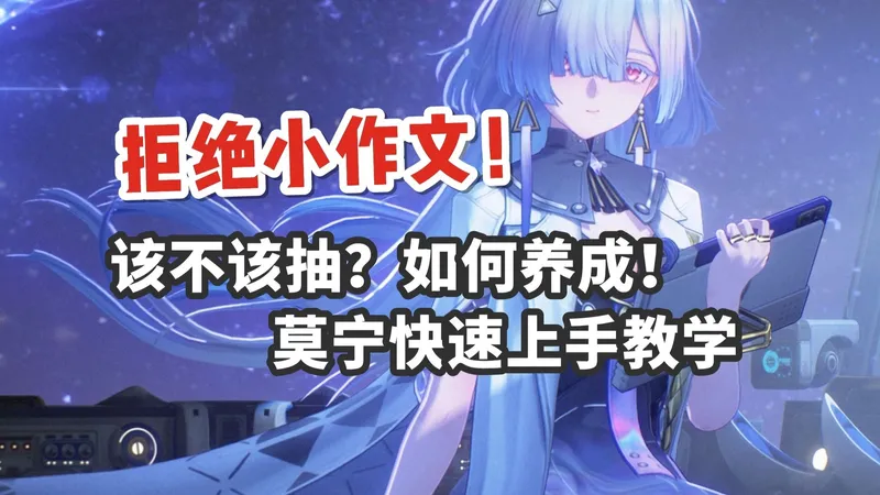 拒绝小作文！莫宁快速上手教学！声骸推荐丨深度解析丨配队教学【鸣潮】