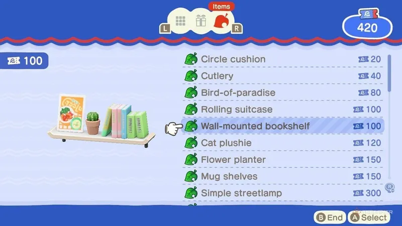 《集合啦！动物森友会》纪念品商店道具推荐