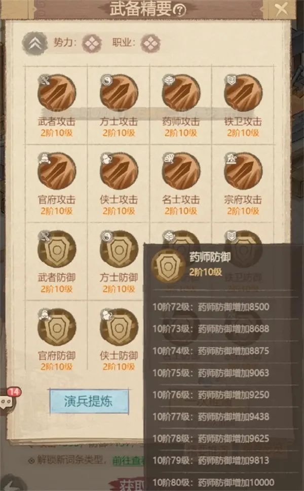 《这城有良田》武备系统战力提升指南