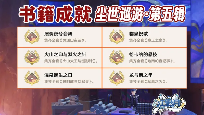 【原神】尘世巡游·第五辑成就《展夤夜兮会舞》+《临泉怳歌》+《火山之印与烈火之针》+《恰卡纳的悬枝》+《温泉诞生之日》+《龙与箭之年》/原神5.2/纳塔5.2