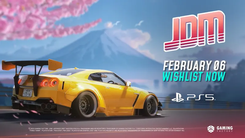 《JDM：漂移大师》PS5版本发售时间公布-2026年2月6日正式上线