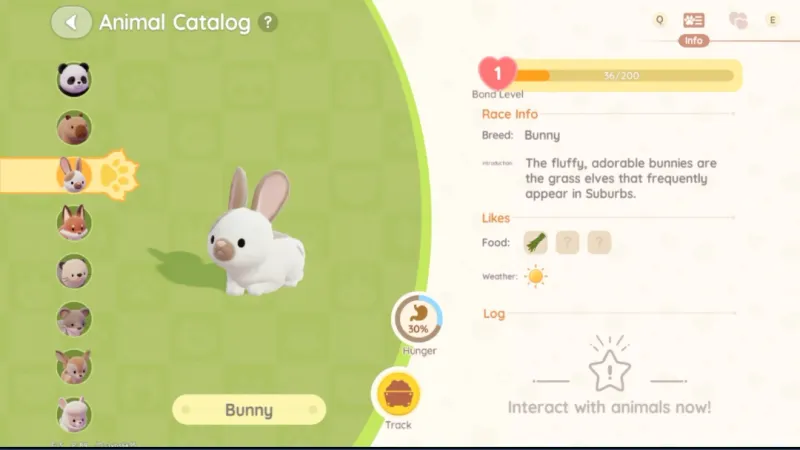 《心动小镇》兔子位置详解