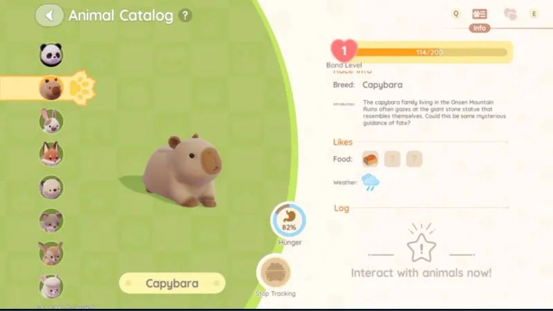 《心动小镇》水豚位置及喜爱食物详解