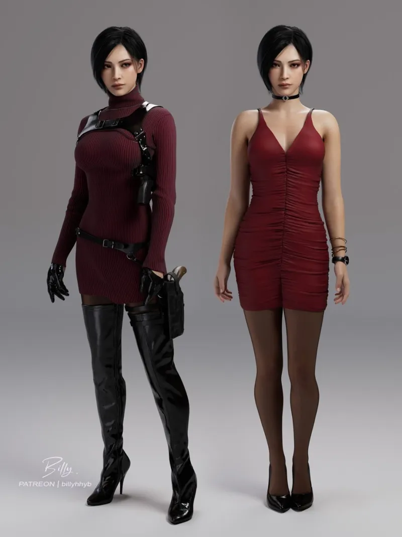 《生化危机》艾达王模型提取-黑色丝袜造型引关注