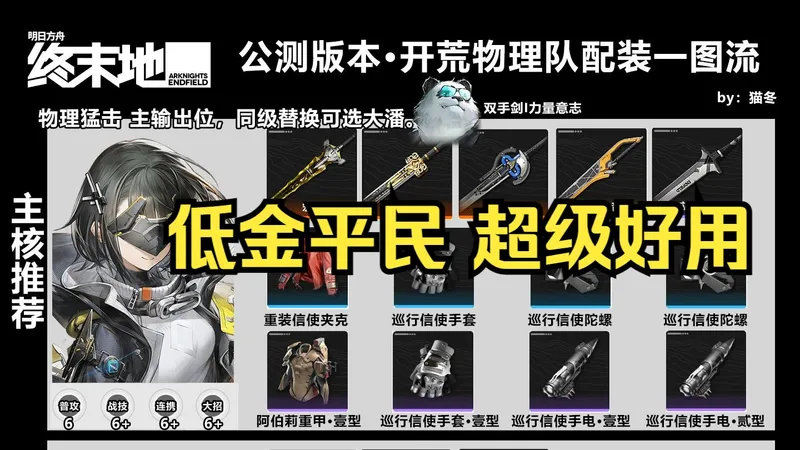 【明日方舟·终末地】低金平民开荒物理队·攻略指南