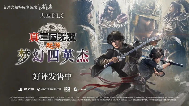 《真三国无双-起源》梦幻四英杰DLC发售-全新故事与战斗体验