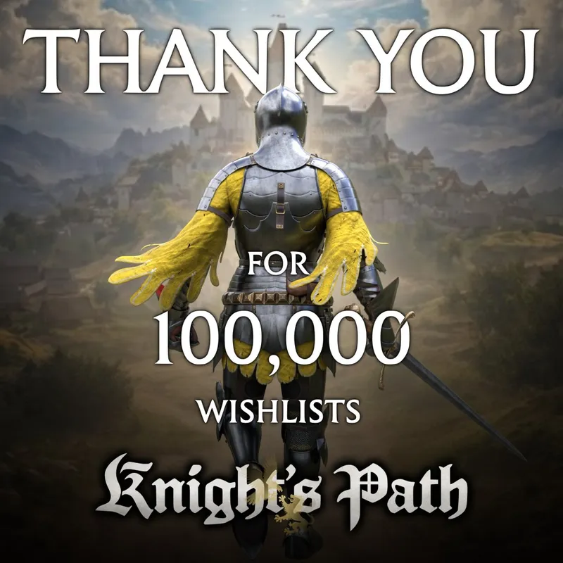 《骑士之路》Steam愿望单破10万-开发团队仅4人打造