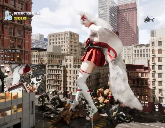 《GIANTESSPLAYGROUND》新截图曝光-女巨人玉足抵御外星怪物