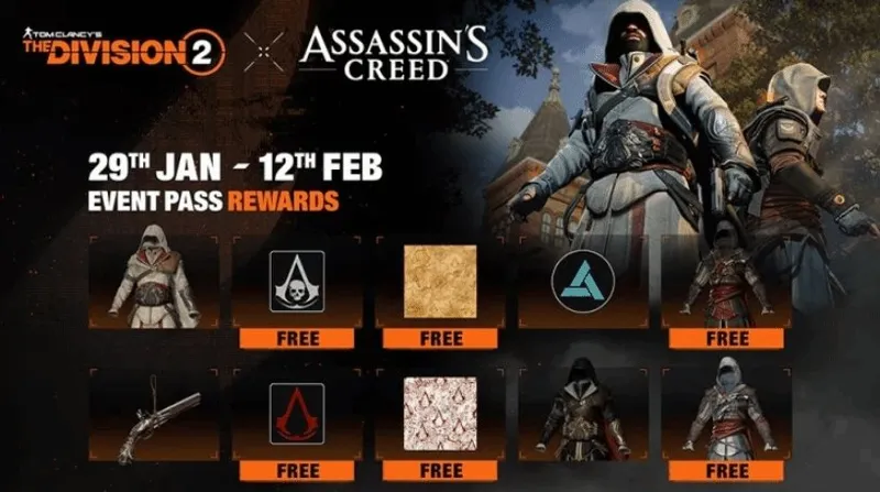 《全境封锁2》X《刺客信条》联动开启