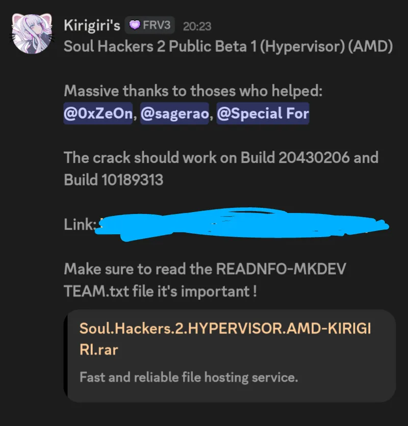《灵魂骇客2》D加密破解进展