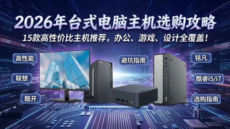 2026年台式电脑主机选购攻略：15款值得关注的主机型号，从迷你主机到高性能游戏主机应有尽有，详细解读参数配置，助你避开选购陷阱！