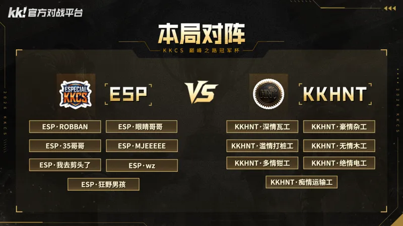 《CS1.6》KKCS冠军杯八强赛战火燃起
