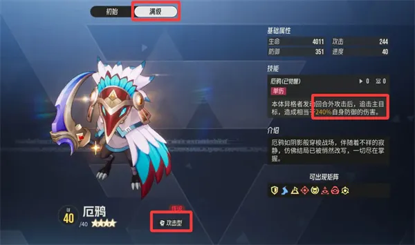 《伊瑟》厄鸦属性介绍-搭配推荐详解