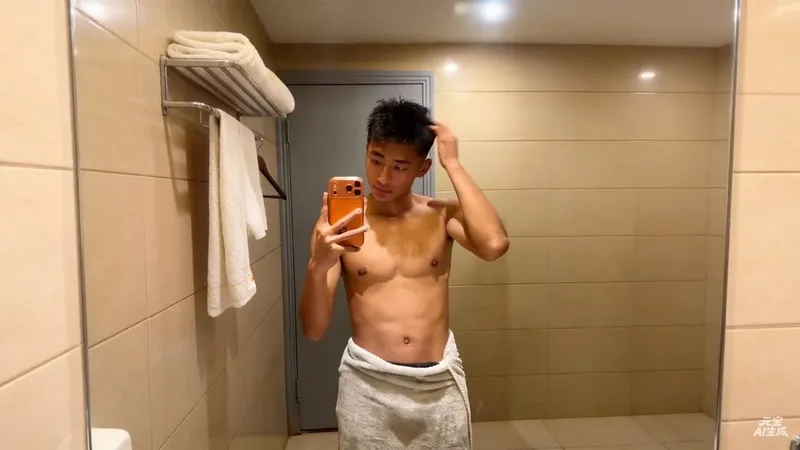 体育生山东足球帅哥酒店自拍，今晚不知道跟谁！#帅哥合集#二重螺旋新手攻略#游戏推荐