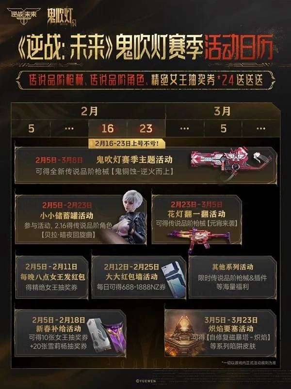 《逆战未来》鬼吹灯赛季福利活动-赛季活动时间表详解