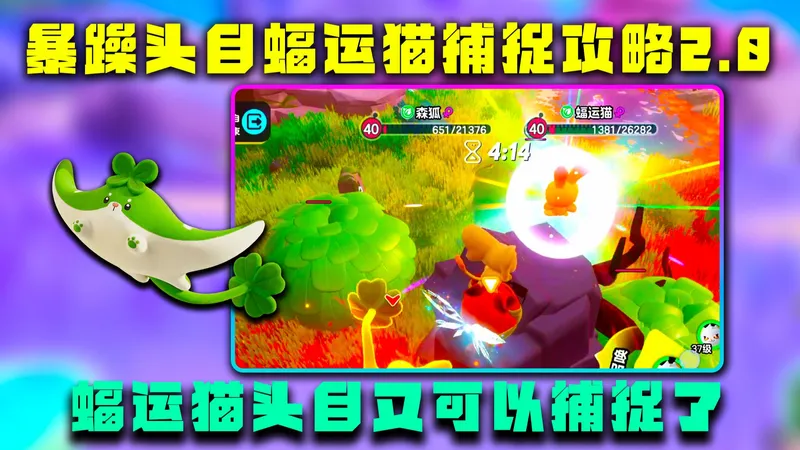 蛋仔派对神奇艾比：暴躁头目蝠运猫捕捉攻略2.0，又可以捕捉头目蝠运猫了