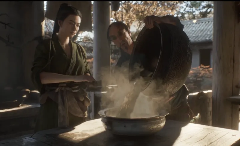 《黑神话-钟馗》春节实机短片-东方怪物料理展现地府风情