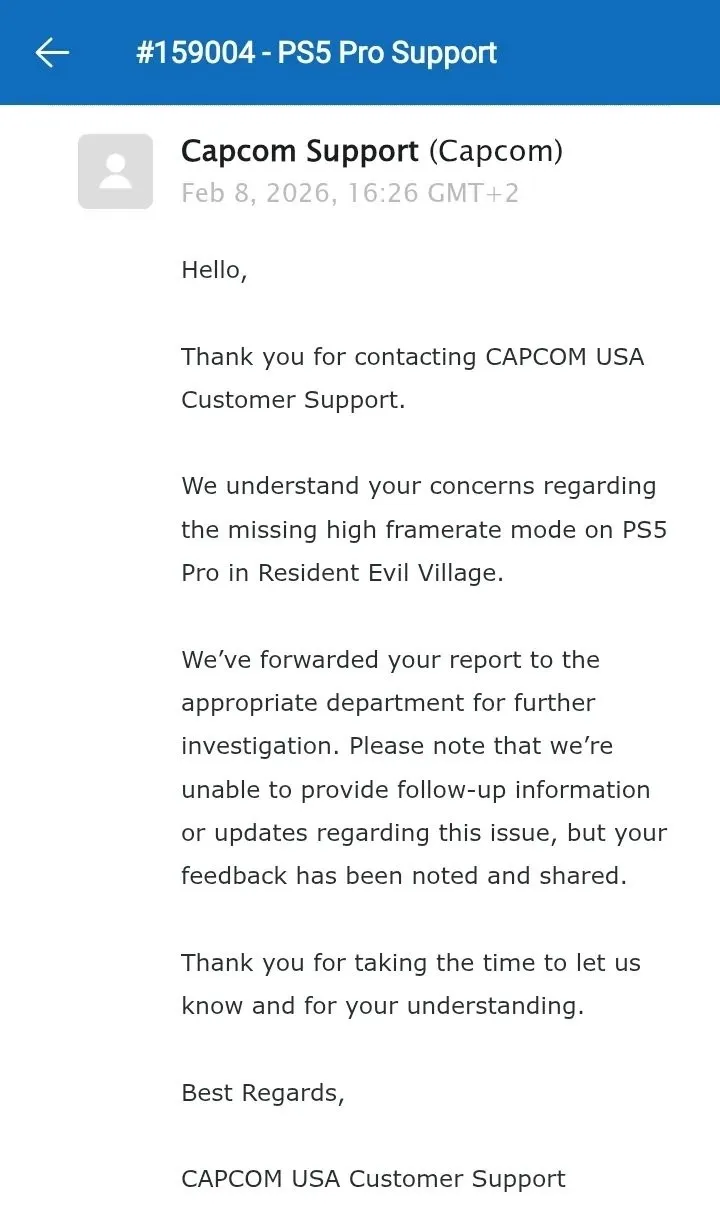 《生化危机8》更新问题