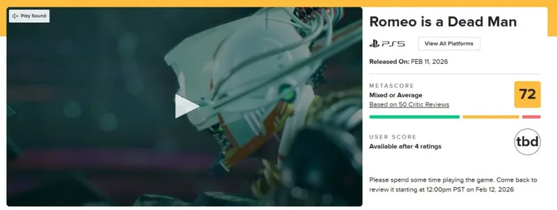 《罗密欧是个绝命侠》M站评分72