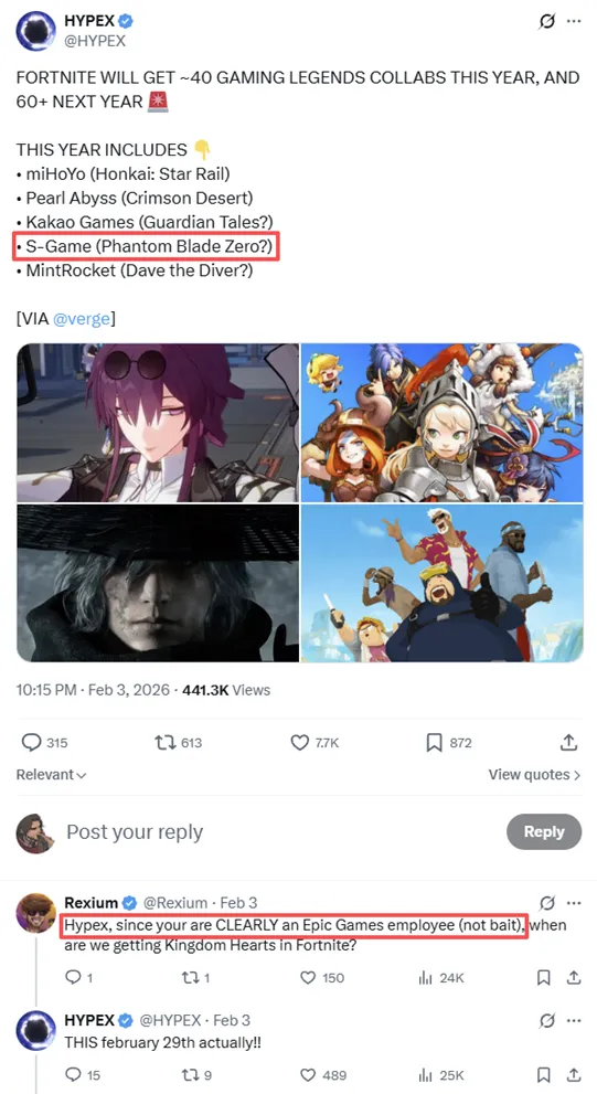 《影之刃零》获Epic备受期待游戏