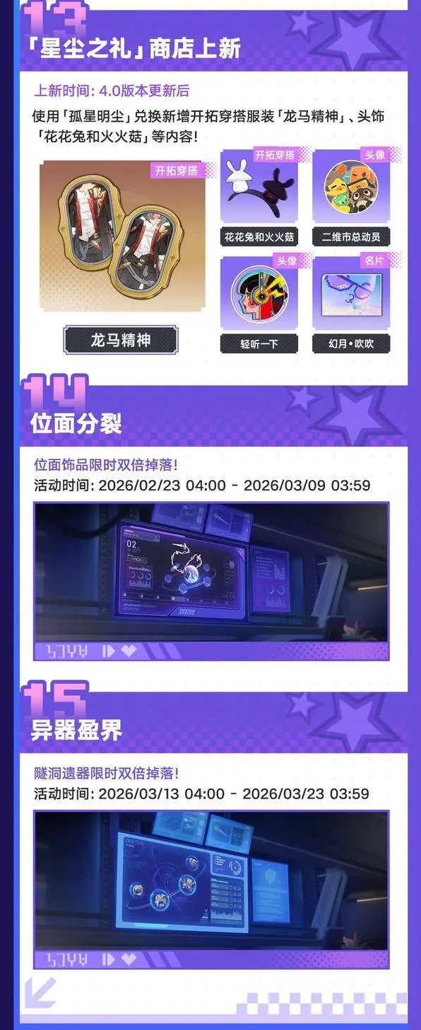 《崩坏星穹铁道》4.0版本更新