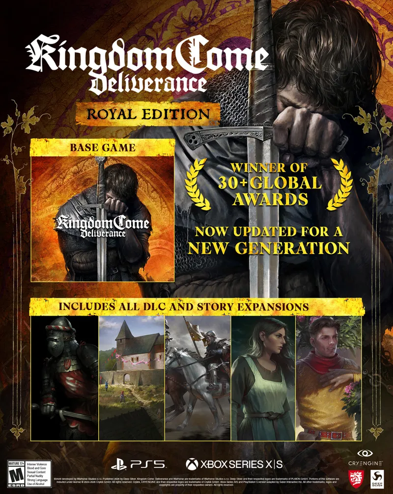 《天国：拯救》登陆PS5和XboxSeries