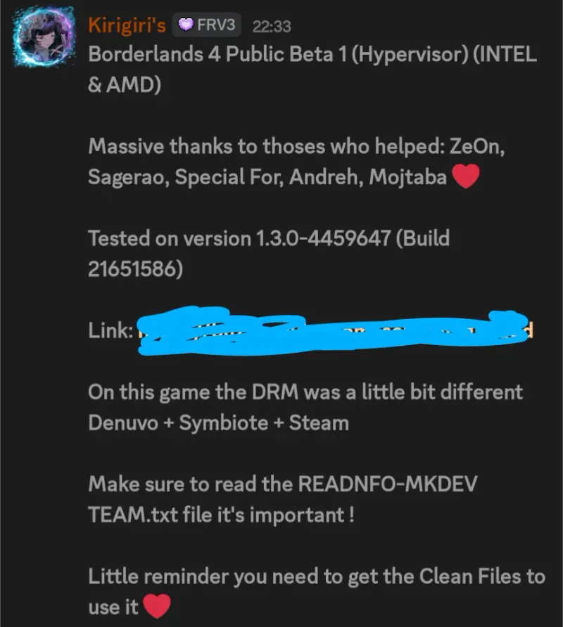 《无主之地4》被破解