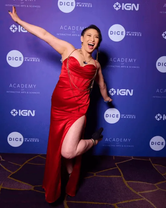 《羊蹄山之魂》女主阿笃亮相DICE颁奖典礼