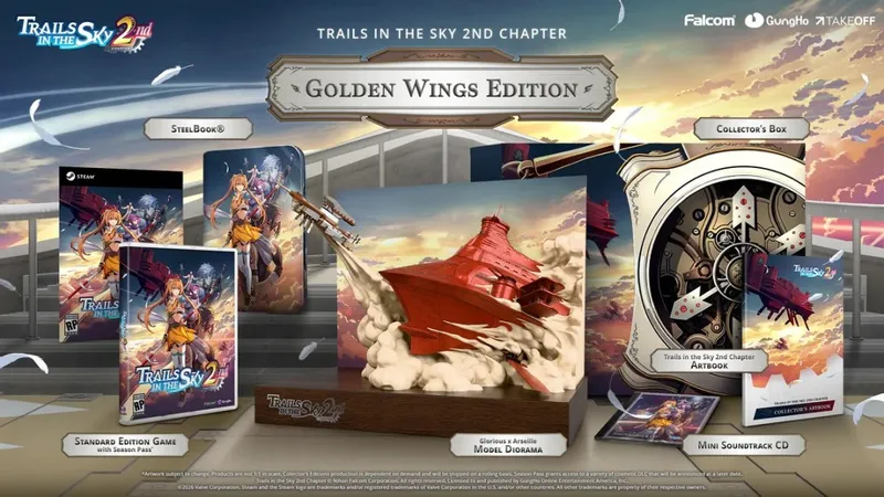 《英雄传说：空之轨迹the2nd》金翼典藏版发布-售价274.99美元限量发售