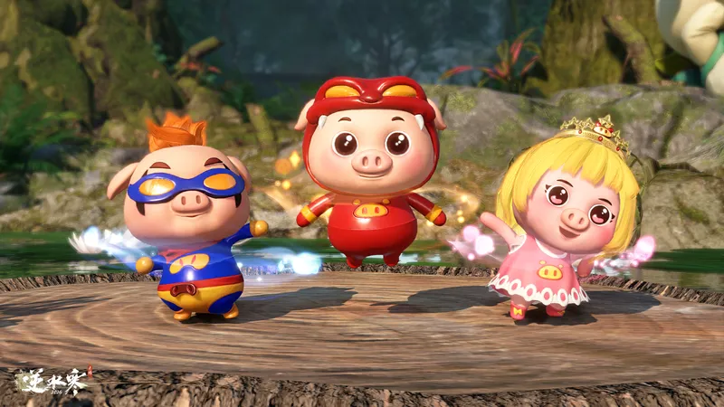 《逆水寒手游》猪猪侠联动上线