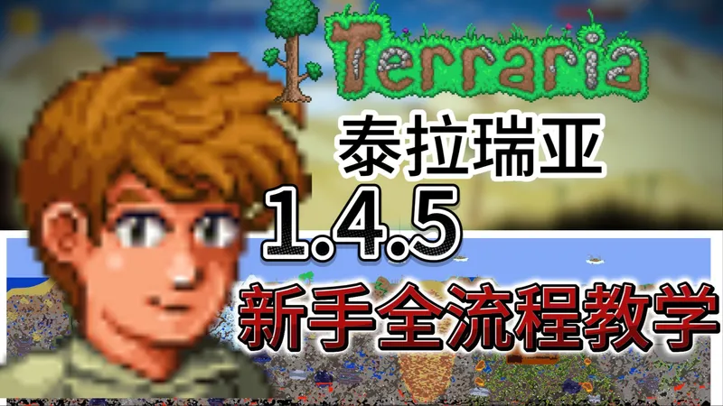 1.4.5【泰拉瑞亚】新手教学全流程开荒&一个好玩的游戏，从不被玩法所定义！