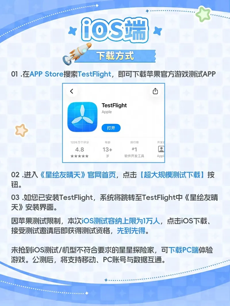 《星绘友晴天》超大规模测试开启