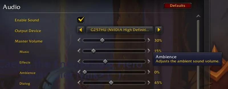 《魔兽世界：至暗之夜》太阳井音量过大