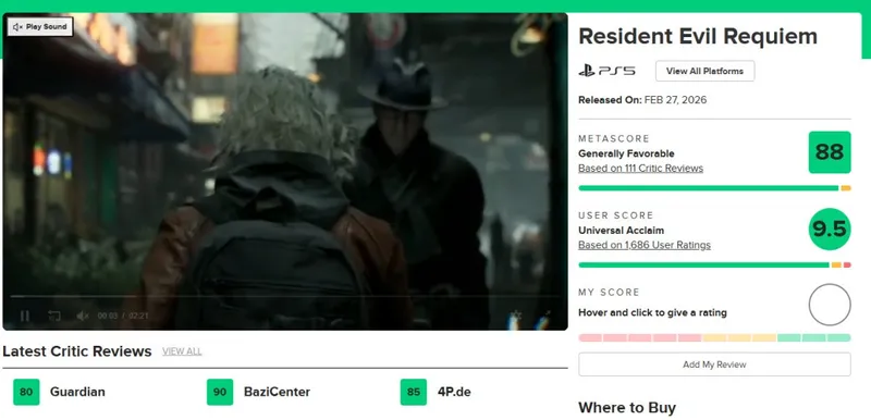 《生化危机9》打破记录