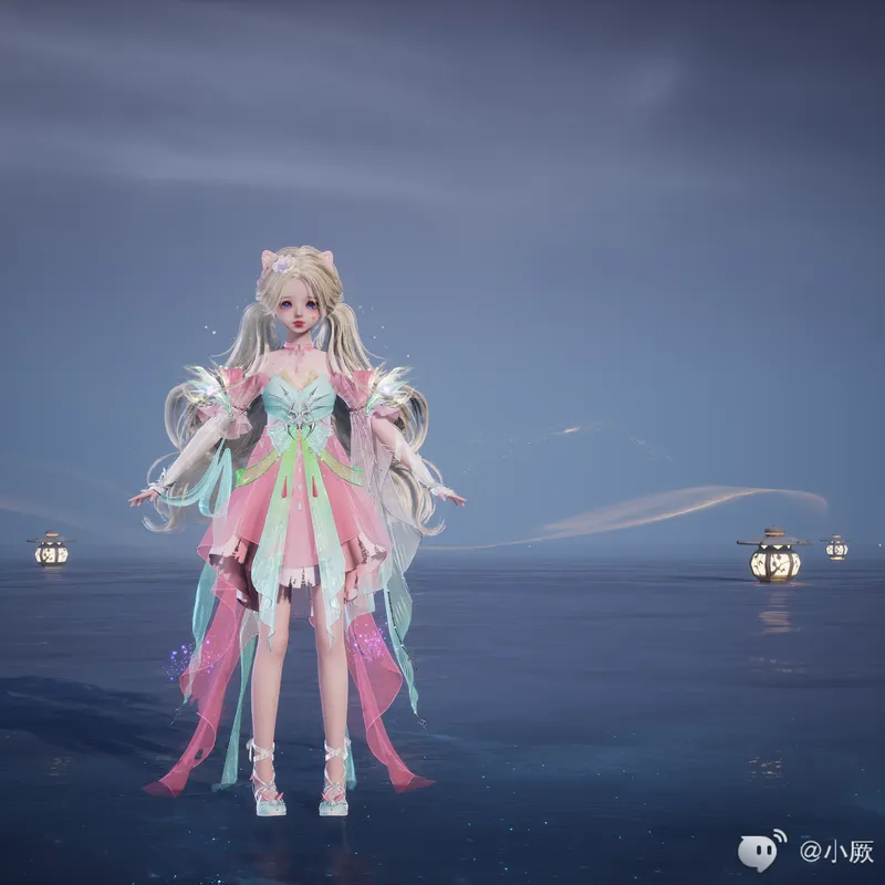 《诛仙世界》少女情丝百结染色-五彩缤纷含染色代码