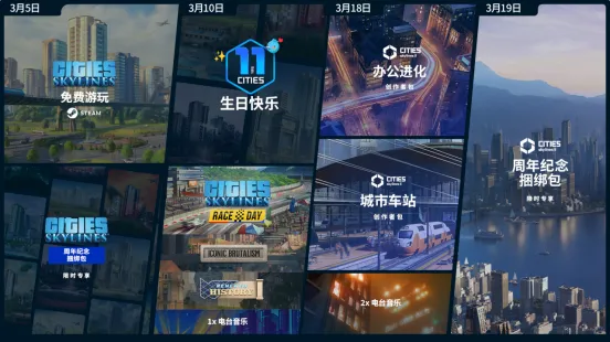 《都市:天际线》系列11周年庆典