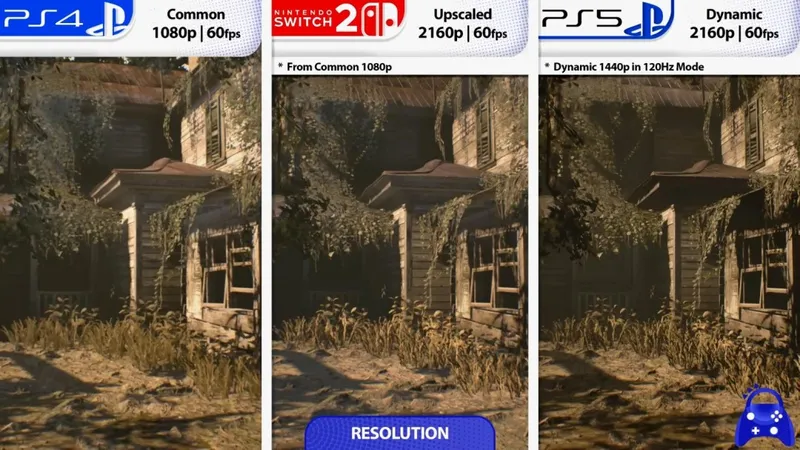 《生化危机7》NS2版与PS4/PS5画质对比