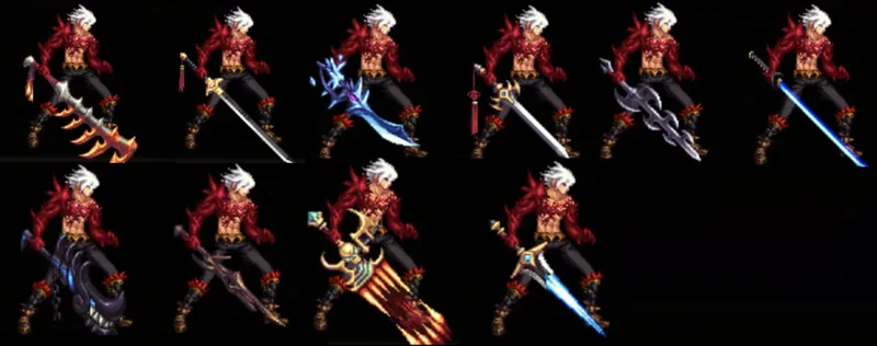 《DNF手游》全职业80级武器外观曝光